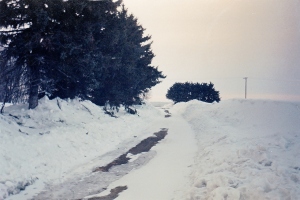 Driveway after plow.